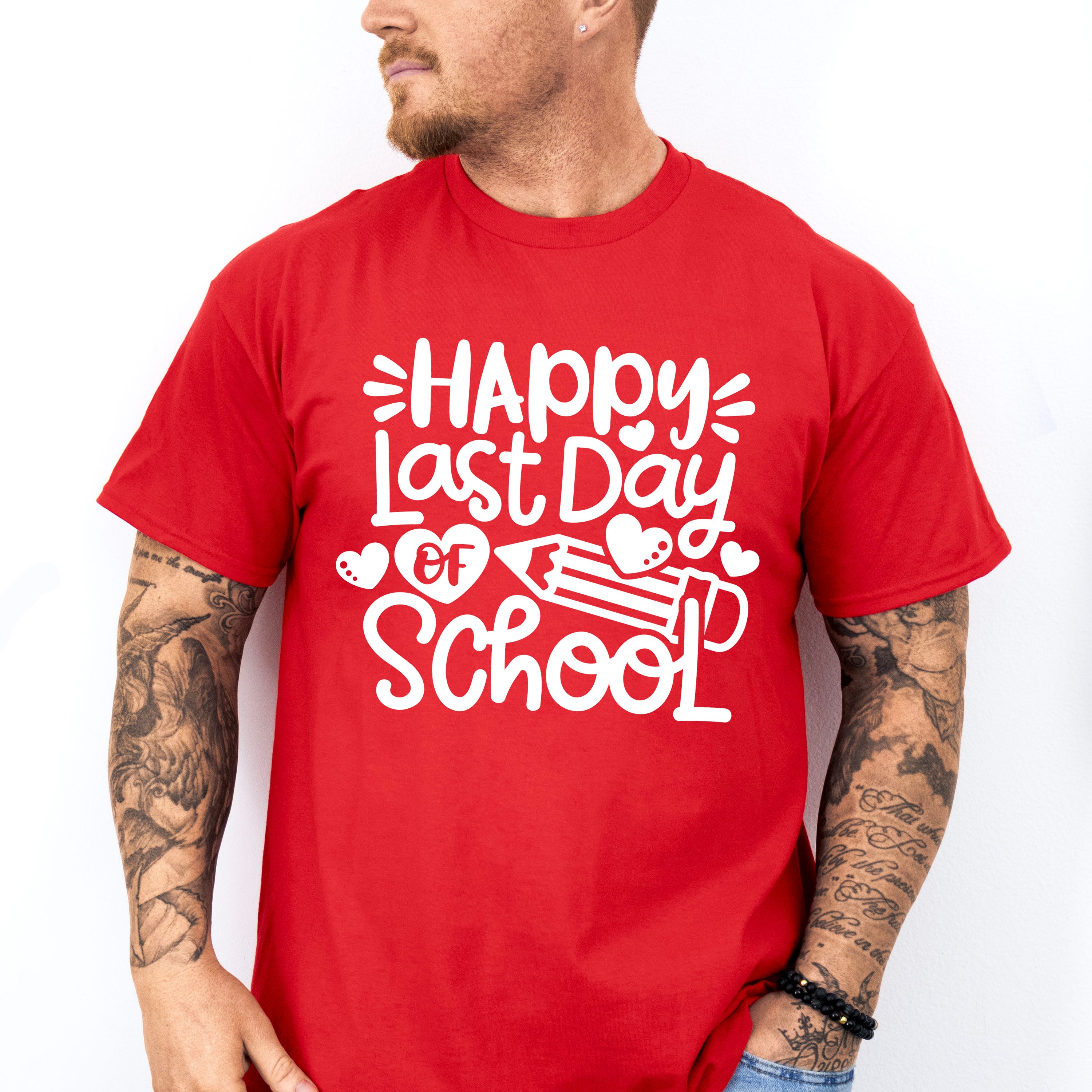 Happy Last Day Of School Theme Unisex Crewneck T-Shirt Sweatshirt Hoodie