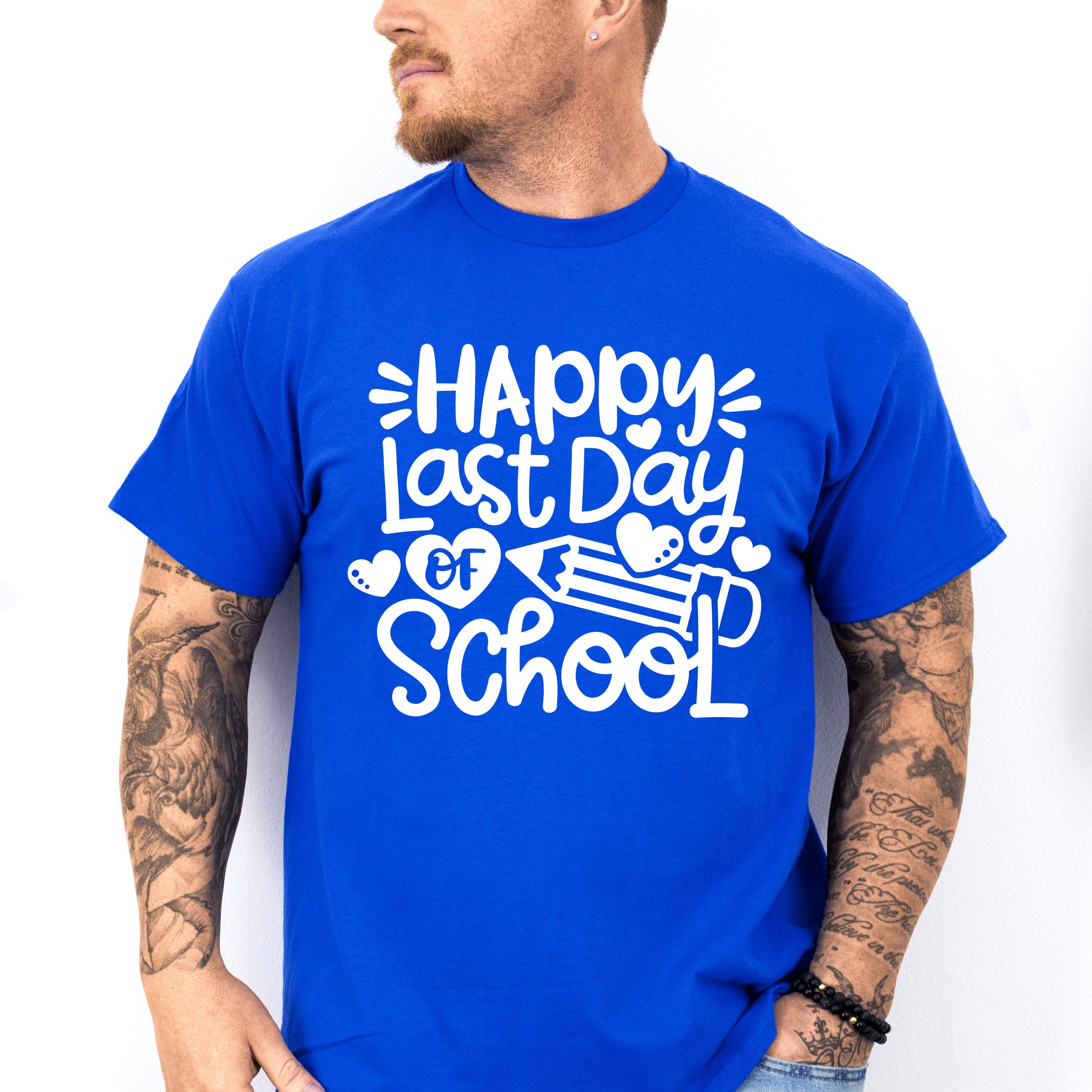 Happy Last Day Of School Theme Unisex Crewneck T-Shirt Sweatshirt Hoodie