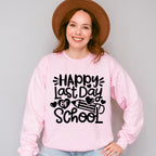 Happy Last Day Of School Theme Unisex Crewneck T-Shirt Sweatshirt Hoodie