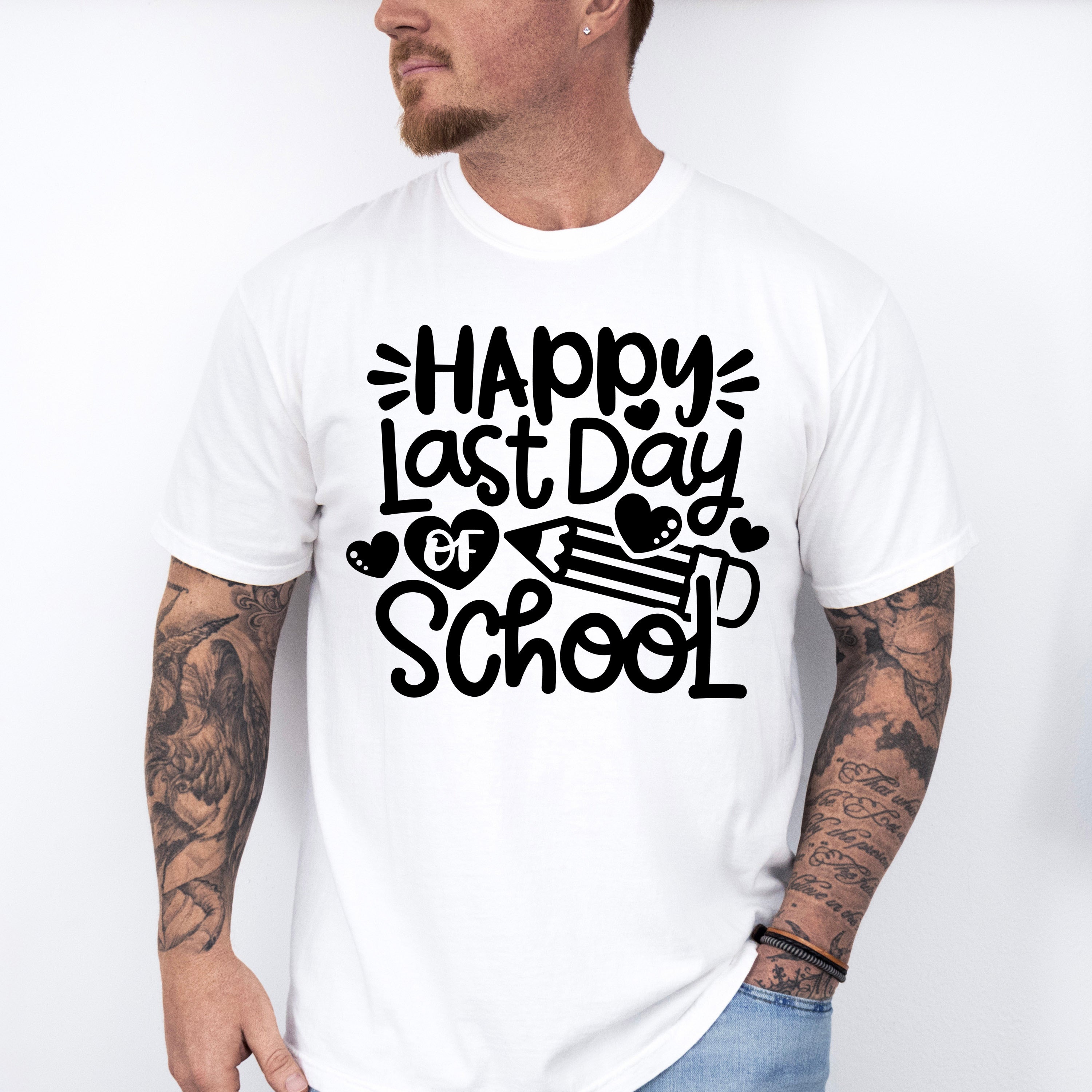 Happy Last Day Of School Theme Unisex Crewneck T-Shirt Sweatshirt Hoodie