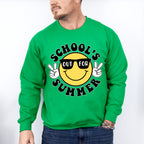 Smiley School's Out For Summer Last Day Of School Theme Unisex Crewneck T-Shirt Sweatshirt Hoodie