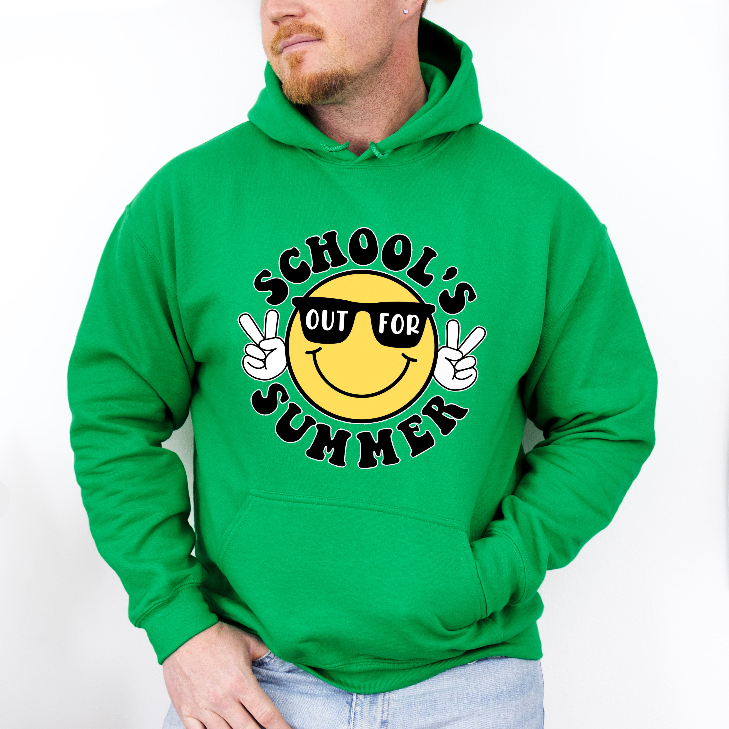 Smiley School's Out For Summer Last Day Of School Theme Unisex Crewneck T-Shirt Sweatshirt Hoodie