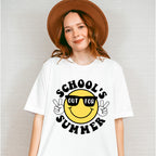 Smiley School's Out For Summer Last Day Of School Theme Unisex Crewneck T-Shirt Sweatshirt Hoodie
