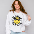 Smiley School's Out For Summer Last Day Of School Theme Unisex Crewneck T-Shirt Sweatshirt Hoodie