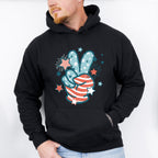 Peace Sign Sparkles 4Th Of July Unisex Crewneck T-Shirt Sweatshirt Hoodie