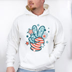 Peace Sign Sparkles 4Th Of July Unisex Crewneck T-Shirt Sweatshirt Hoodie