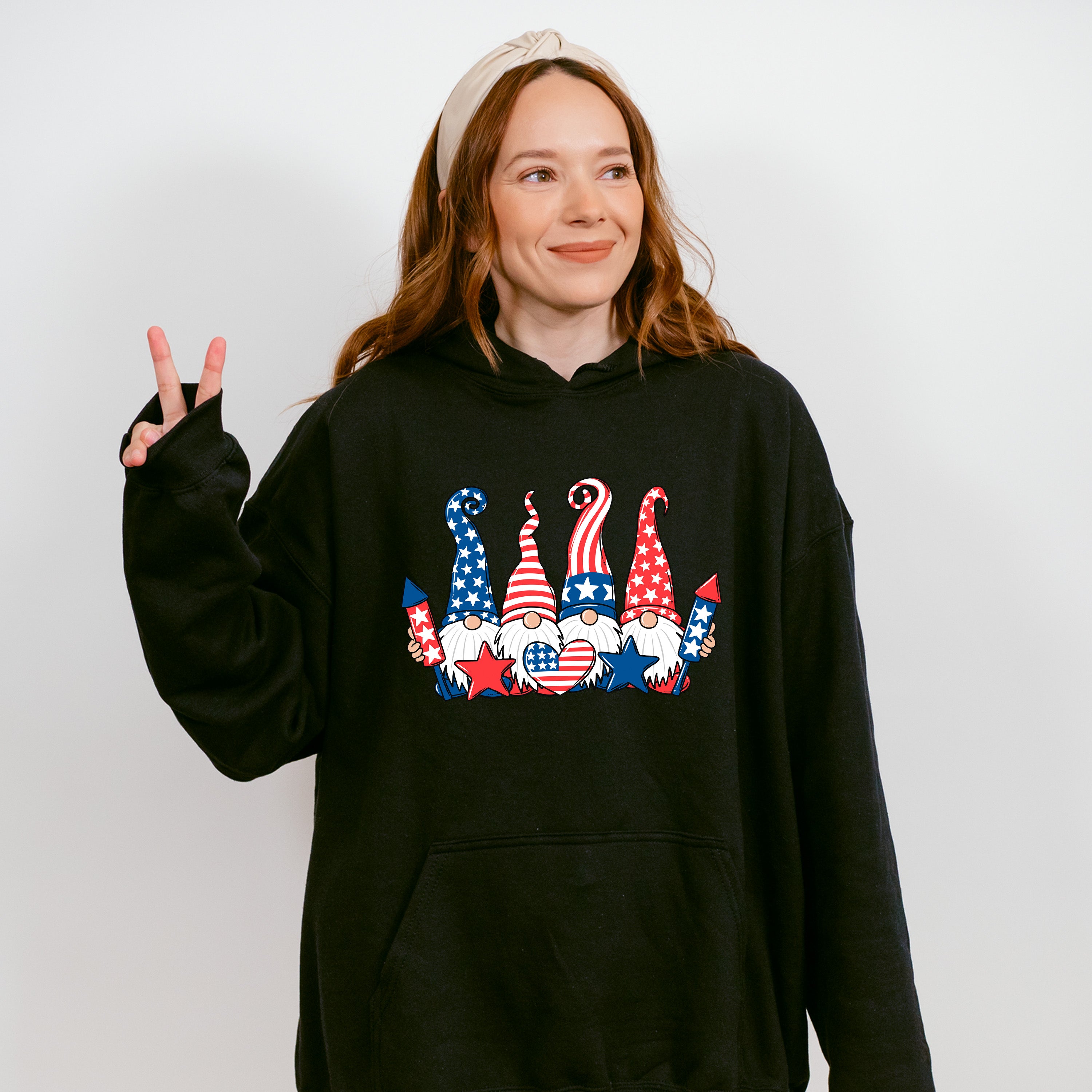 Gnomies 4Th Of July Unisex Crewneck T-Shirt Sweatshirt Hoodie