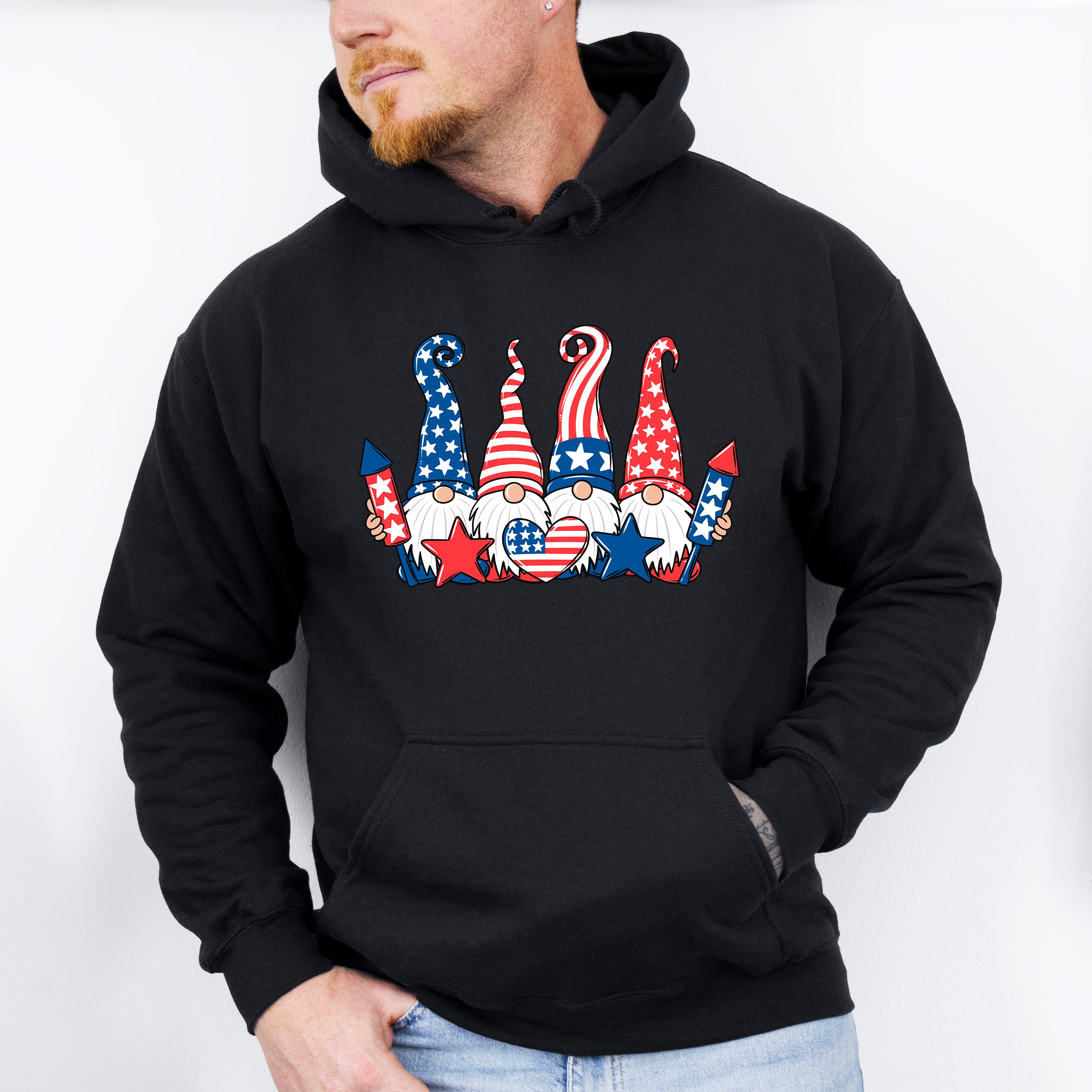 Gnomies 4Th Of July Unisex Crewneck T-Shirt Sweatshirt Hoodie