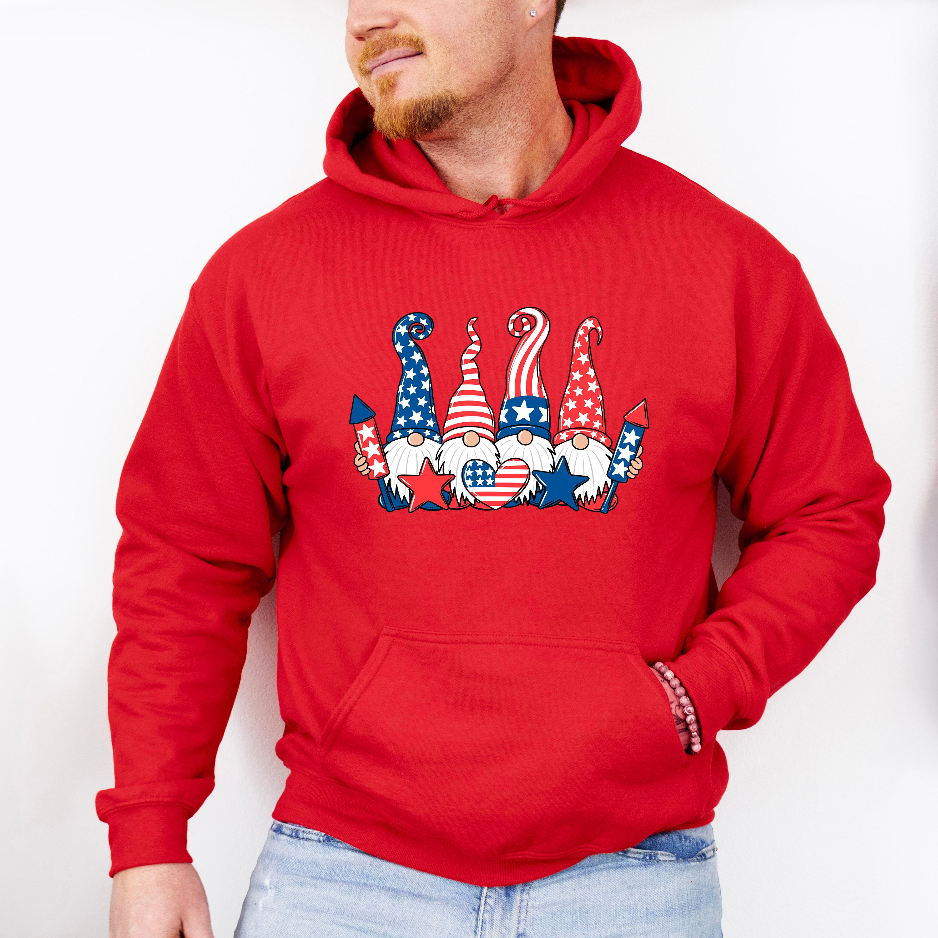 Gnomies 4Th Of July Unisex Crewneck T-Shirt Sweatshirt Hoodie