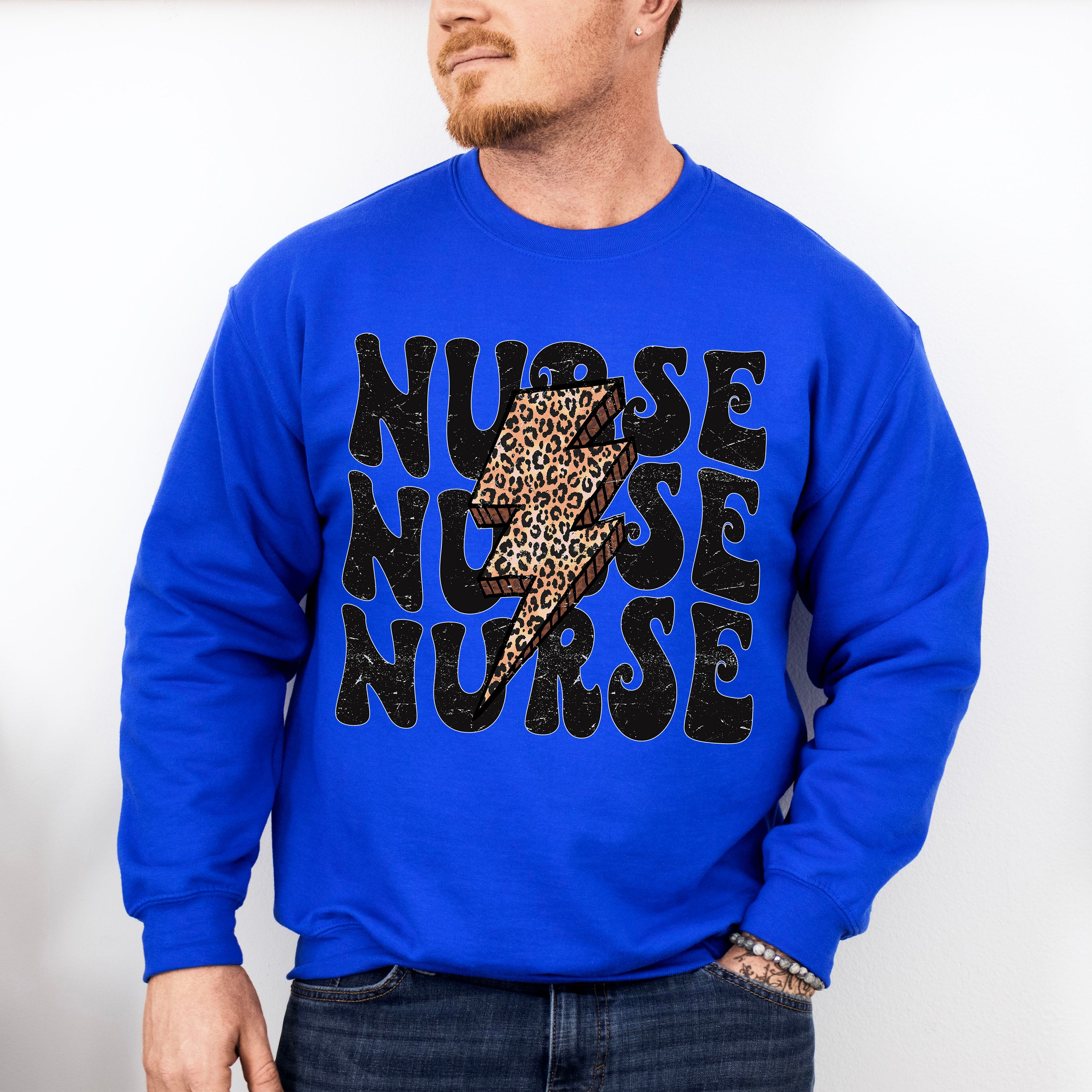 Nurse Lightning Nurse Theme Unisex Crewneck T-Shirt Sweatshirt Hoodie