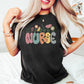 Nurse Flower Nurse Theme Unisex Crewneck T-Shirt Sweatshirt Hoodie