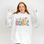 Nurse Flower Nurse Theme Unisex Crewneck T-Shirt Sweatshirt Hoodie