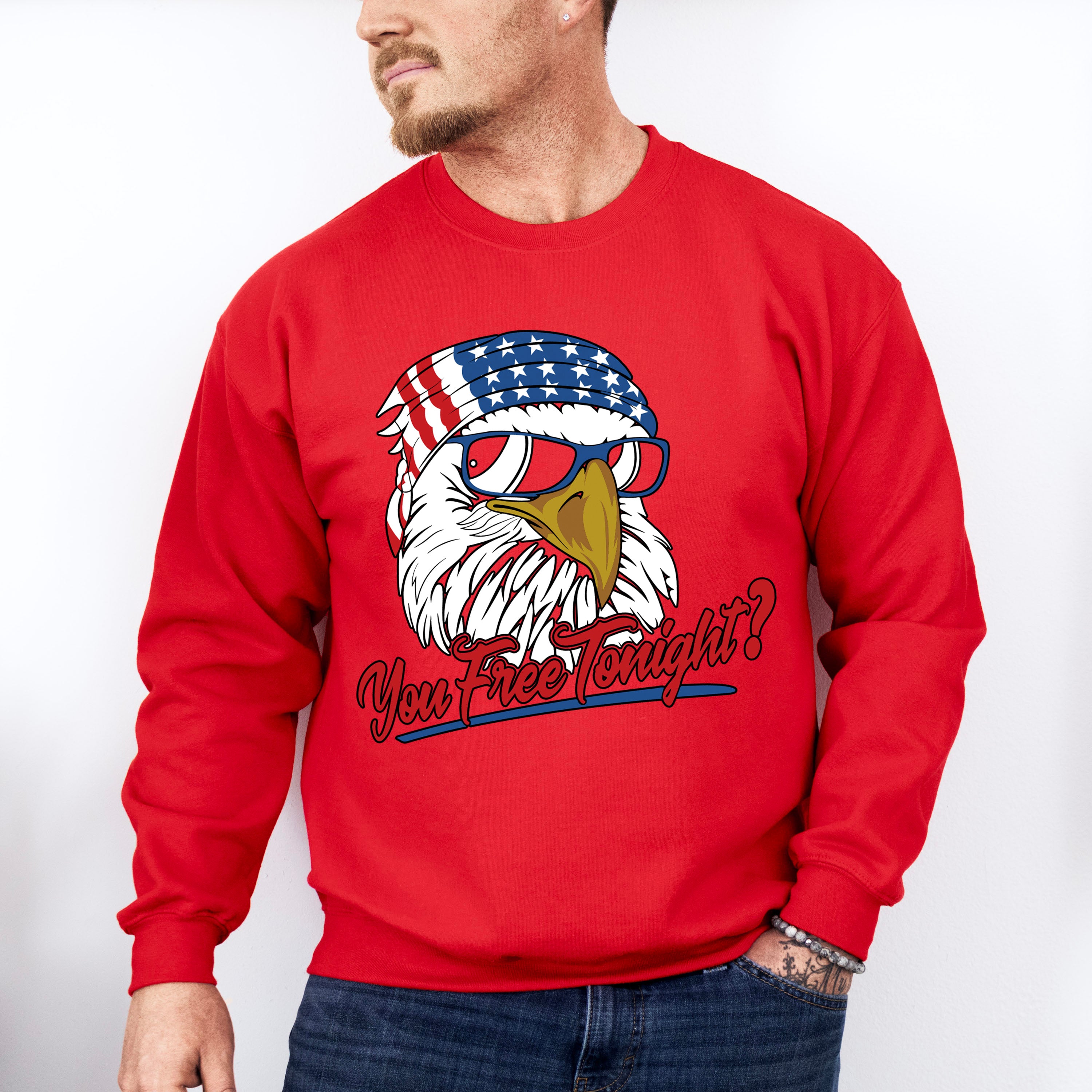 Eagle You Free Tonight 4Th Of July Unisex Crewneck T-Shirt Sweatshirt Hoodie
