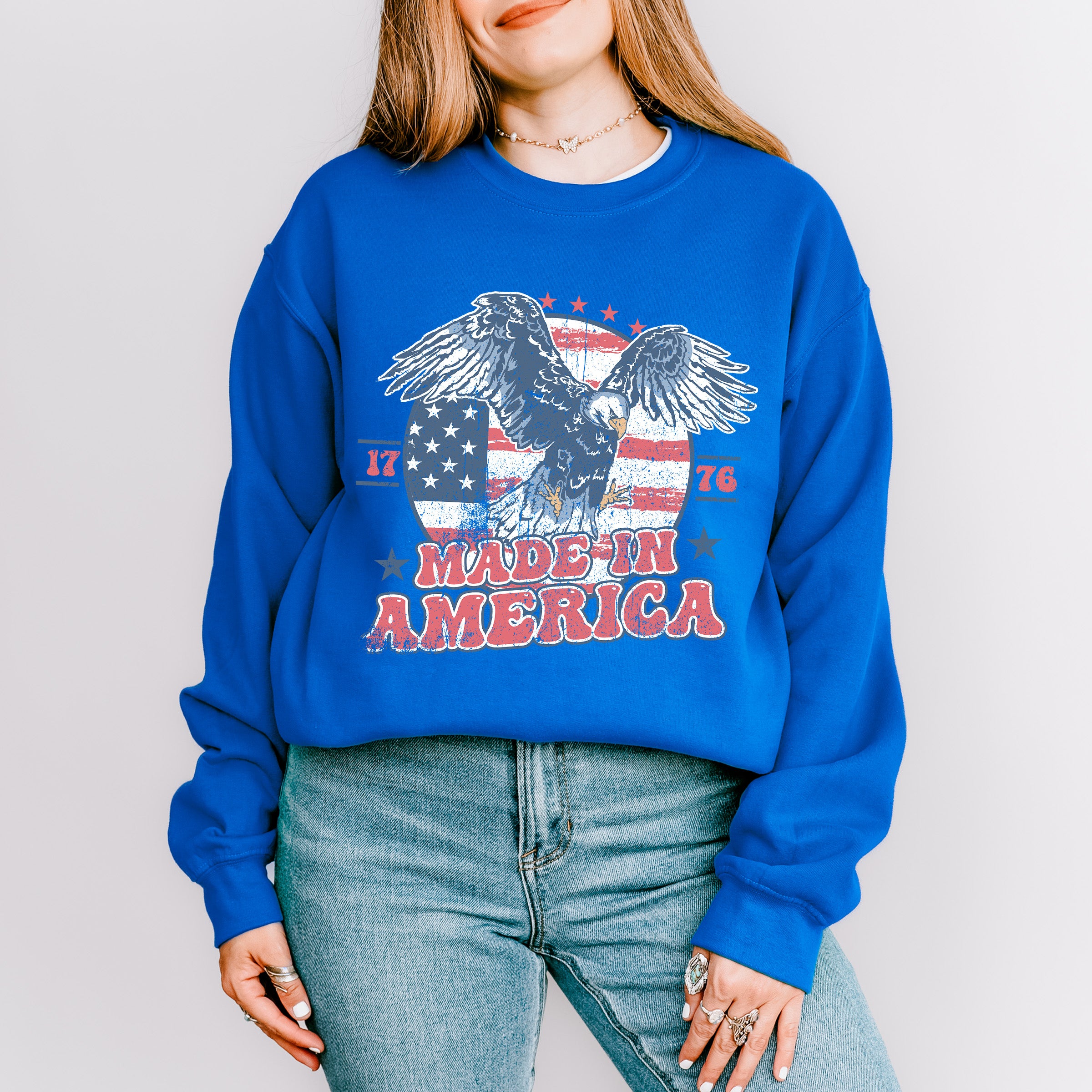 Made In America 4Th Of July Unisex Crewneck T-Shirt Sweatshirt Hoodie