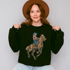 USA Cowboy 4Th Of July Unisex Crewneck T-Shirt Sweatshirt Hoodie