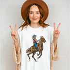 USA Cowboy 4Th Of July Unisex Crewneck T-Shirt Sweatshirt Hoodie