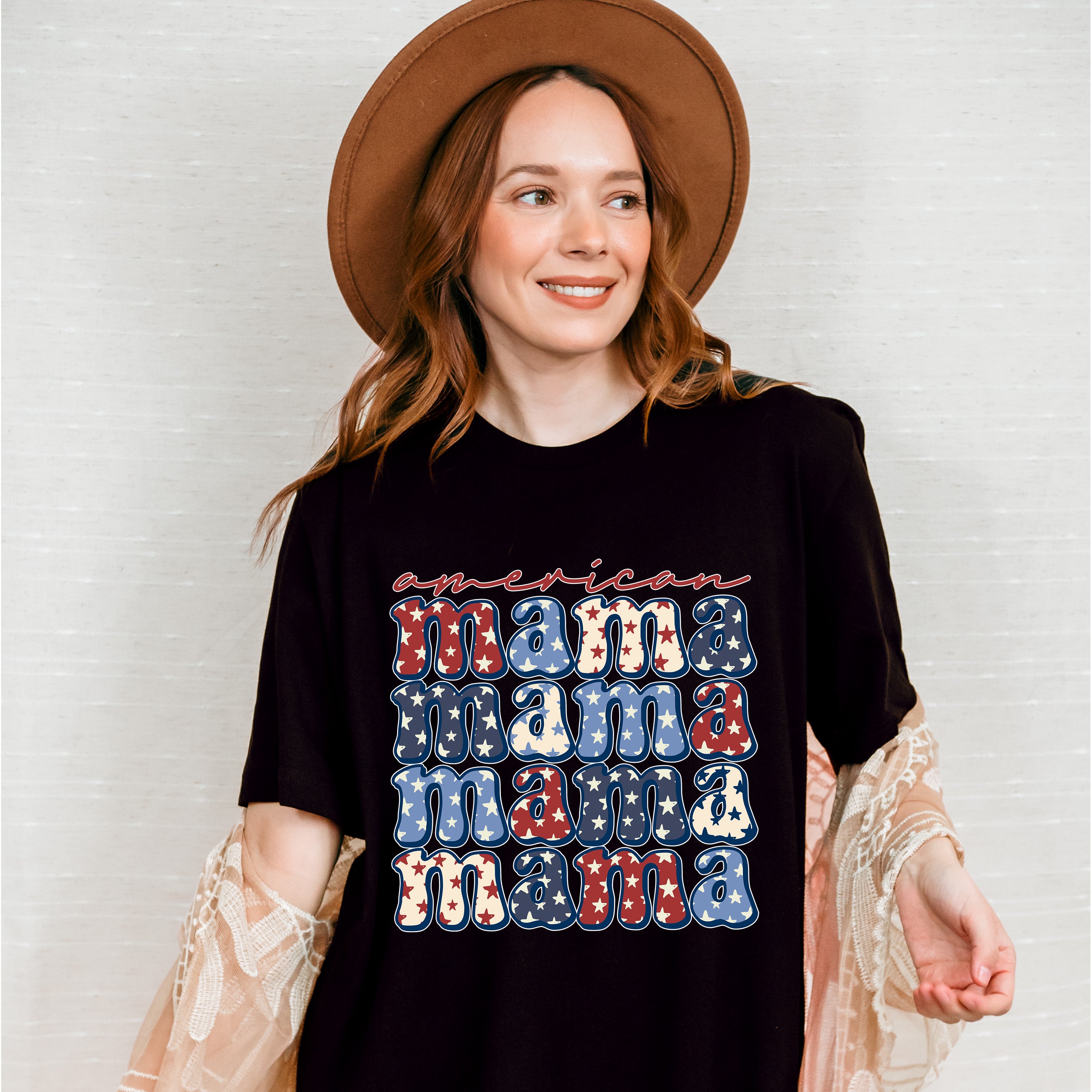 American Mama 4Th Of July Unisex Crewneck T-Shirt Sweatshirt Hoodie