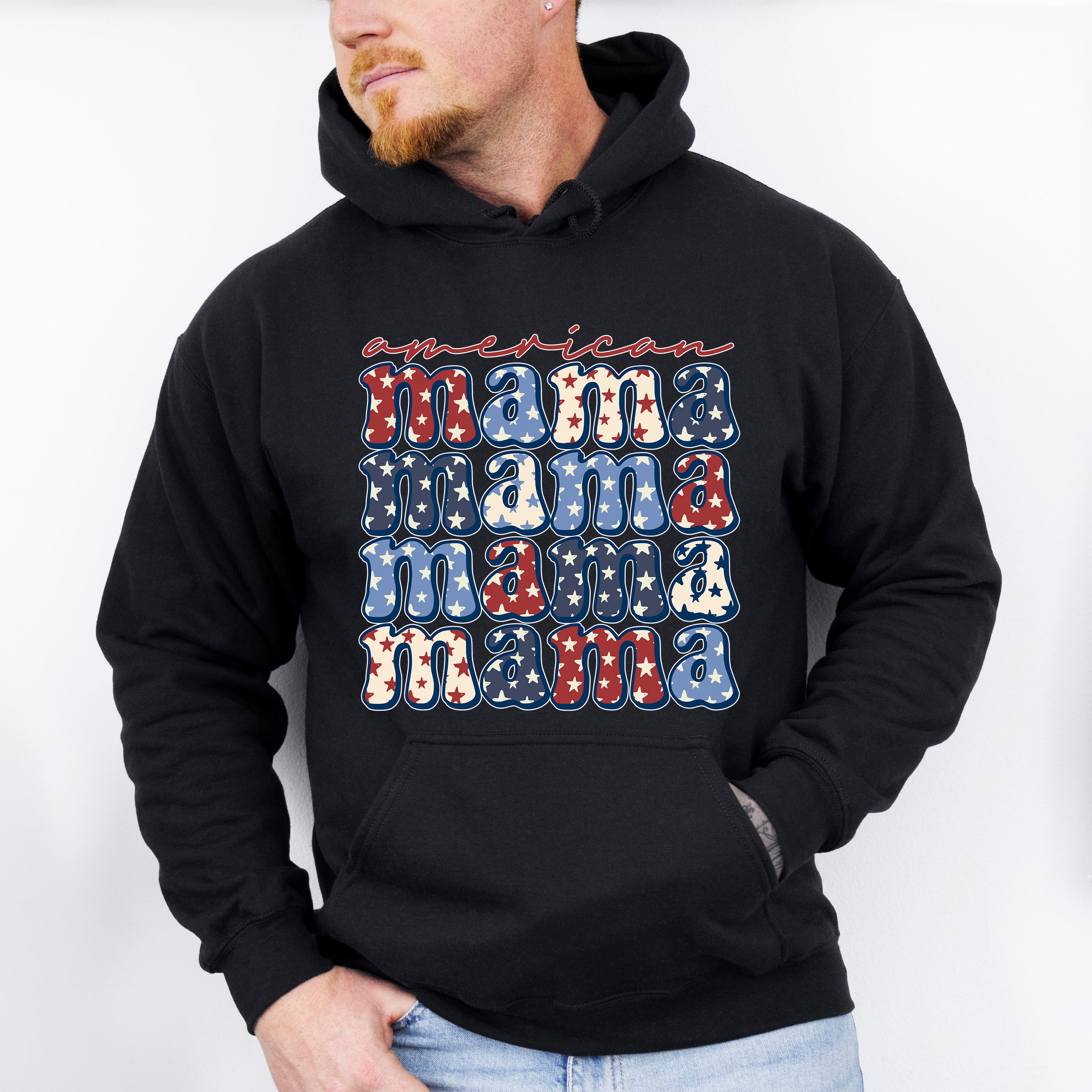 American Mama 4Th Of July Unisex Crewneck T-Shirt Sweatshirt Hoodie