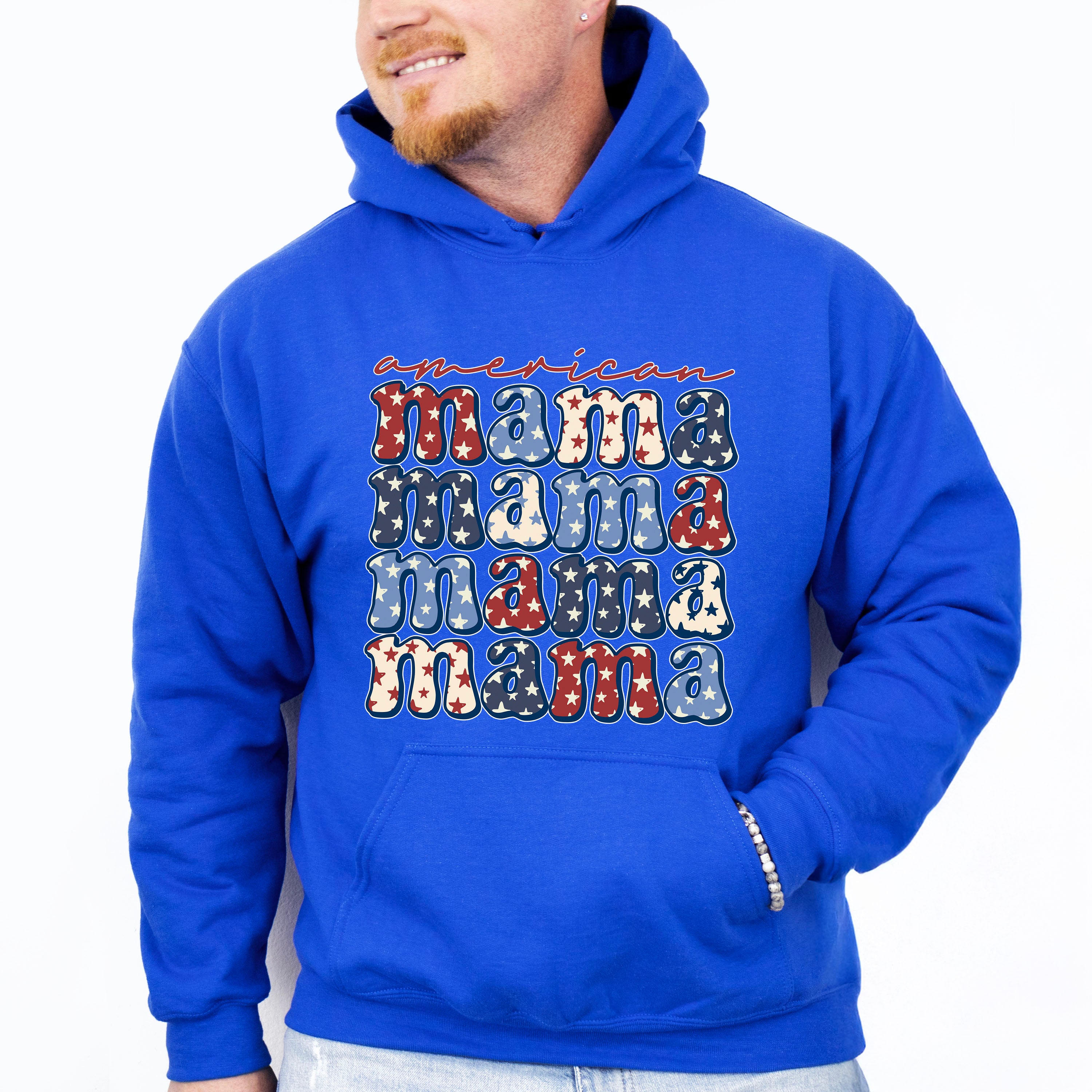 American Mama 4Th Of July Unisex Crewneck T-Shirt Sweatshirt Hoodie