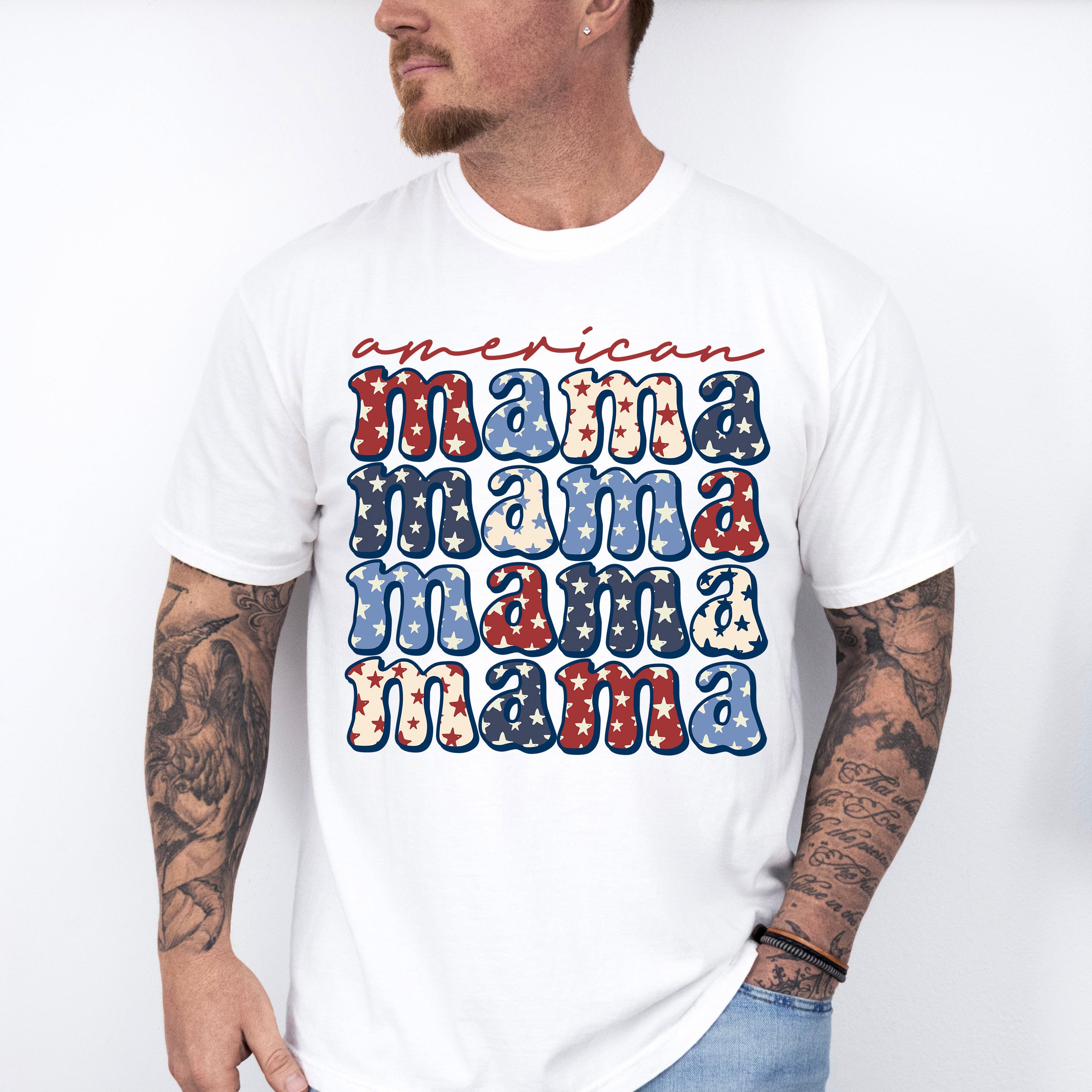 American Mama 4Th Of July Unisex Crewneck T-Shirt Sweatshirt Hoodie