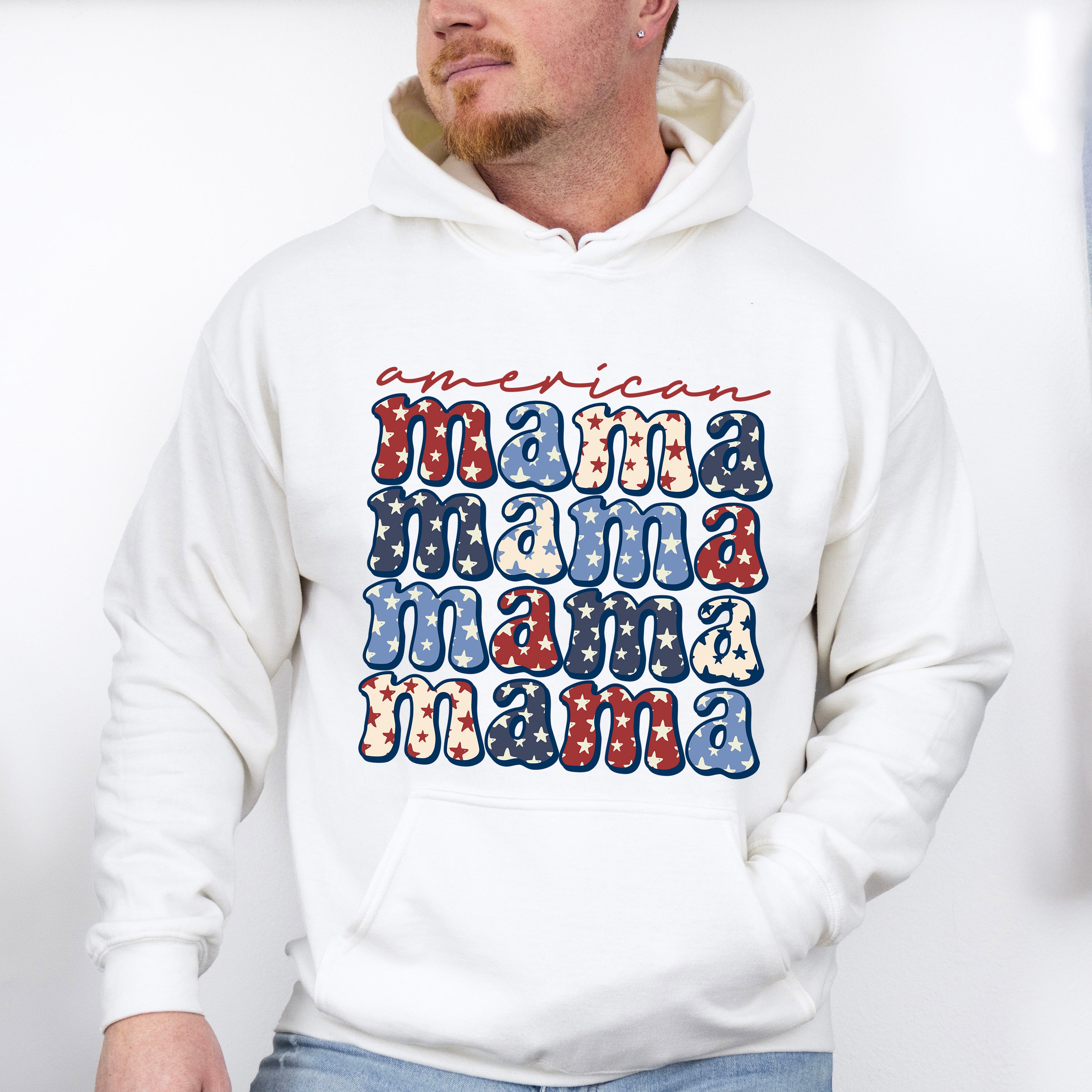 American Mama 4Th Of July Unisex Crewneck T-Shirt Sweatshirt Hoodie