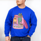 Cats In A Jar Mental Health Theme Unisex Crewneck T-Shirt Sweatshirt Hoodie