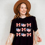 USA And Ribbons 4Th Of July Unisex Crewneck T-Shirt Sweatshirt Hoodie