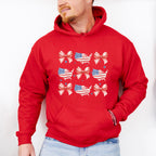 USA And Ribbons 4Th Of July Unisex Crewneck T-Shirt Sweatshirt Hoodie
