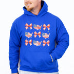 USA And Ribbons 4Th Of July Unisex Crewneck T-Shirt Sweatshirt Hoodie