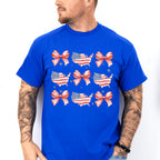 USA And Ribbons 4Th Of July Unisex Crewneck T-Shirt Sweatshirt Hoodie