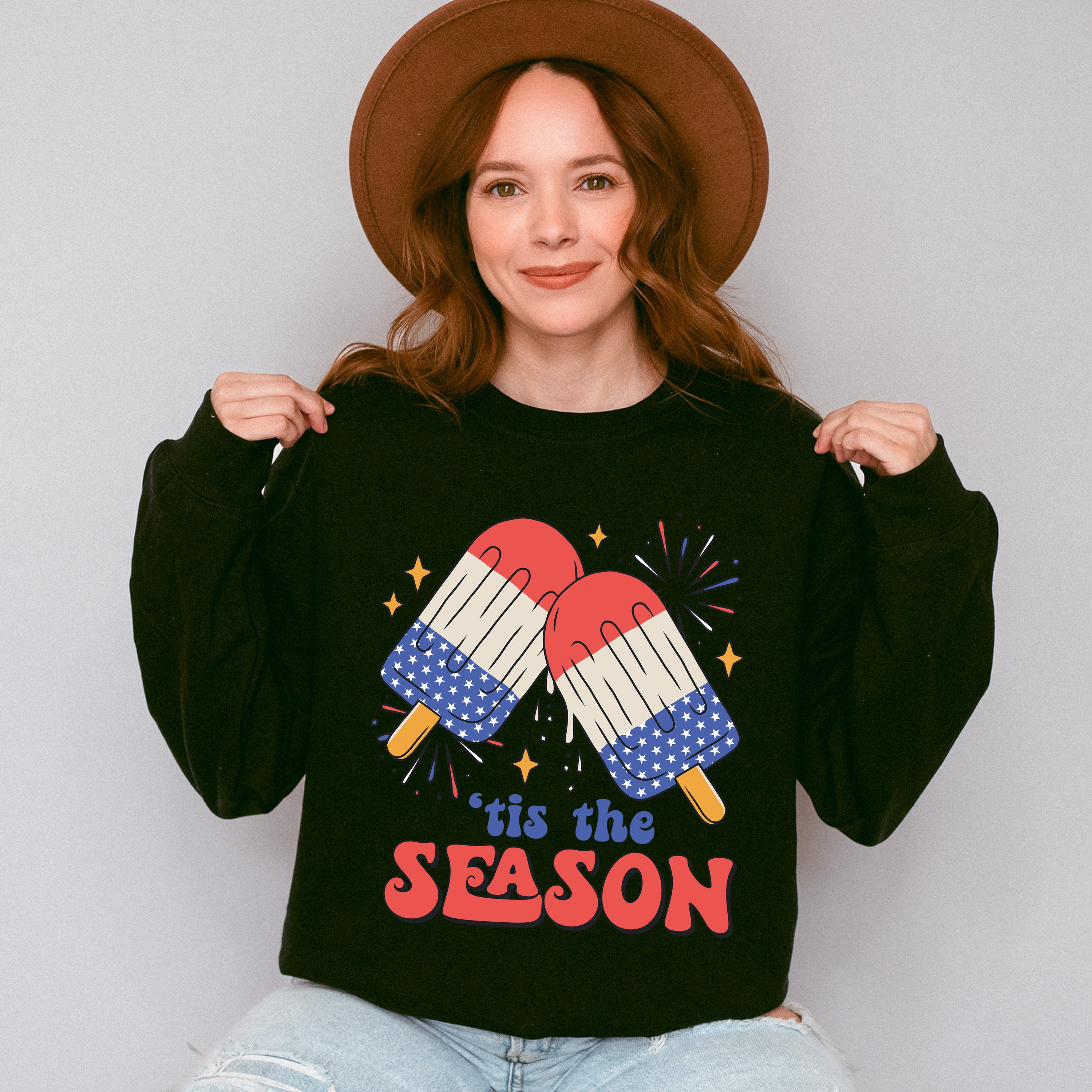 Popsicles 'Tis The Season 4Th Of July Unisex Crewneck T-Shirt Sweatshirt Hoodie