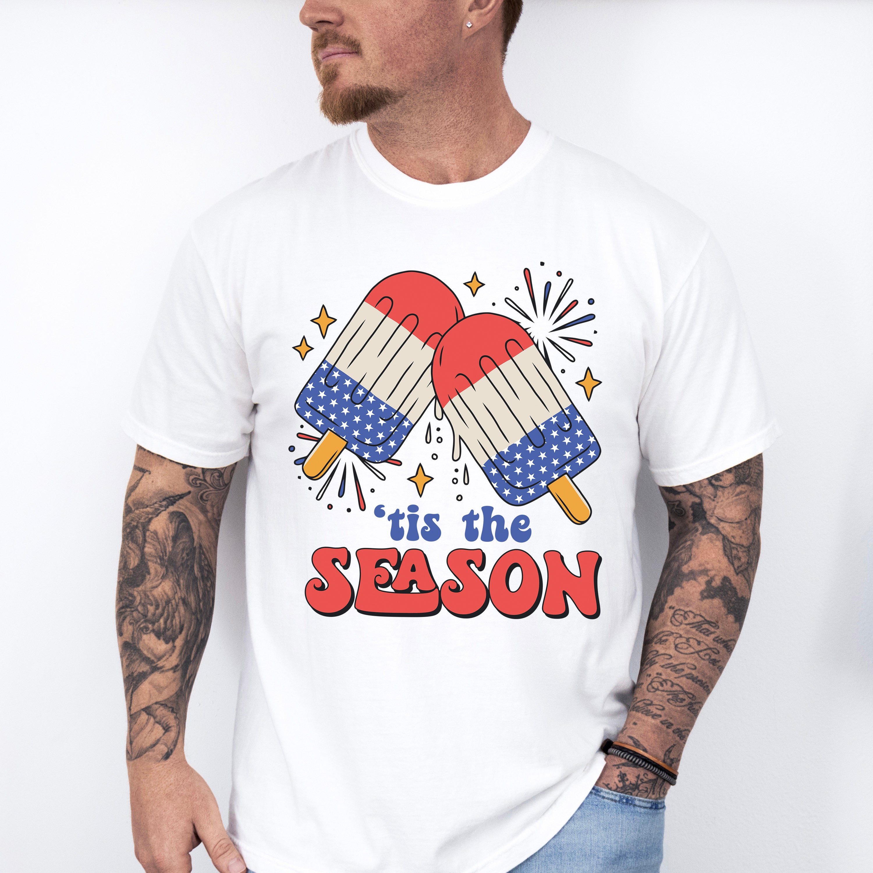 Popsicles 'Tis The Season 4Th Of July Unisex Crewneck T-Shirt Sweatshirt Hoodie