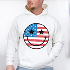 Smiley 4Th Of July Unisex Crewneck T-Shirt Sweatshirt Hoodie