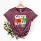 God's Love Is Inclusive LGBTQ Theme Unisex Crewneck T-Shirt Sweatshirt Hoodie