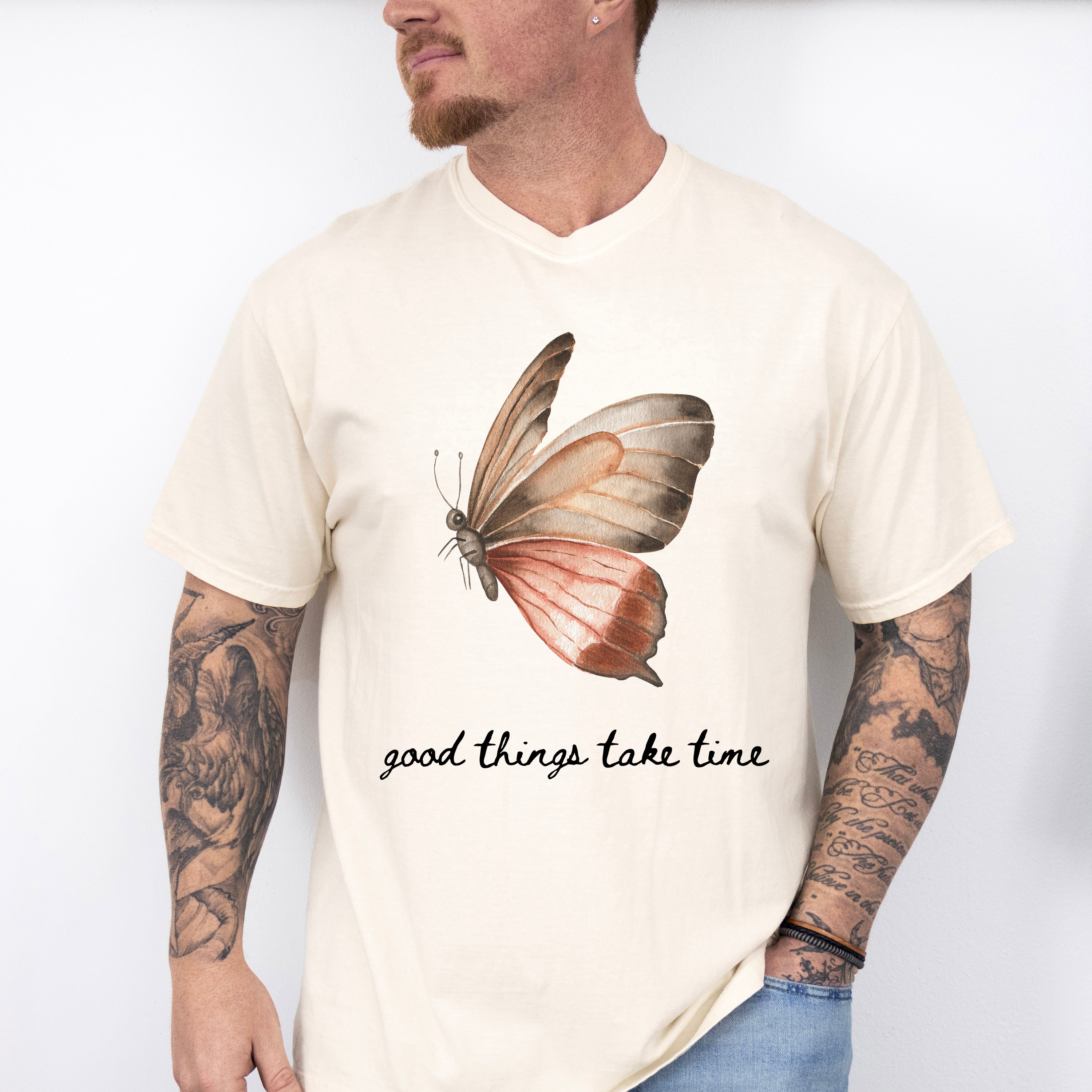 Good Thing Take Time Mental Health Theme Unisex Crewneck T-Shirt Sweatshirt Hoodie