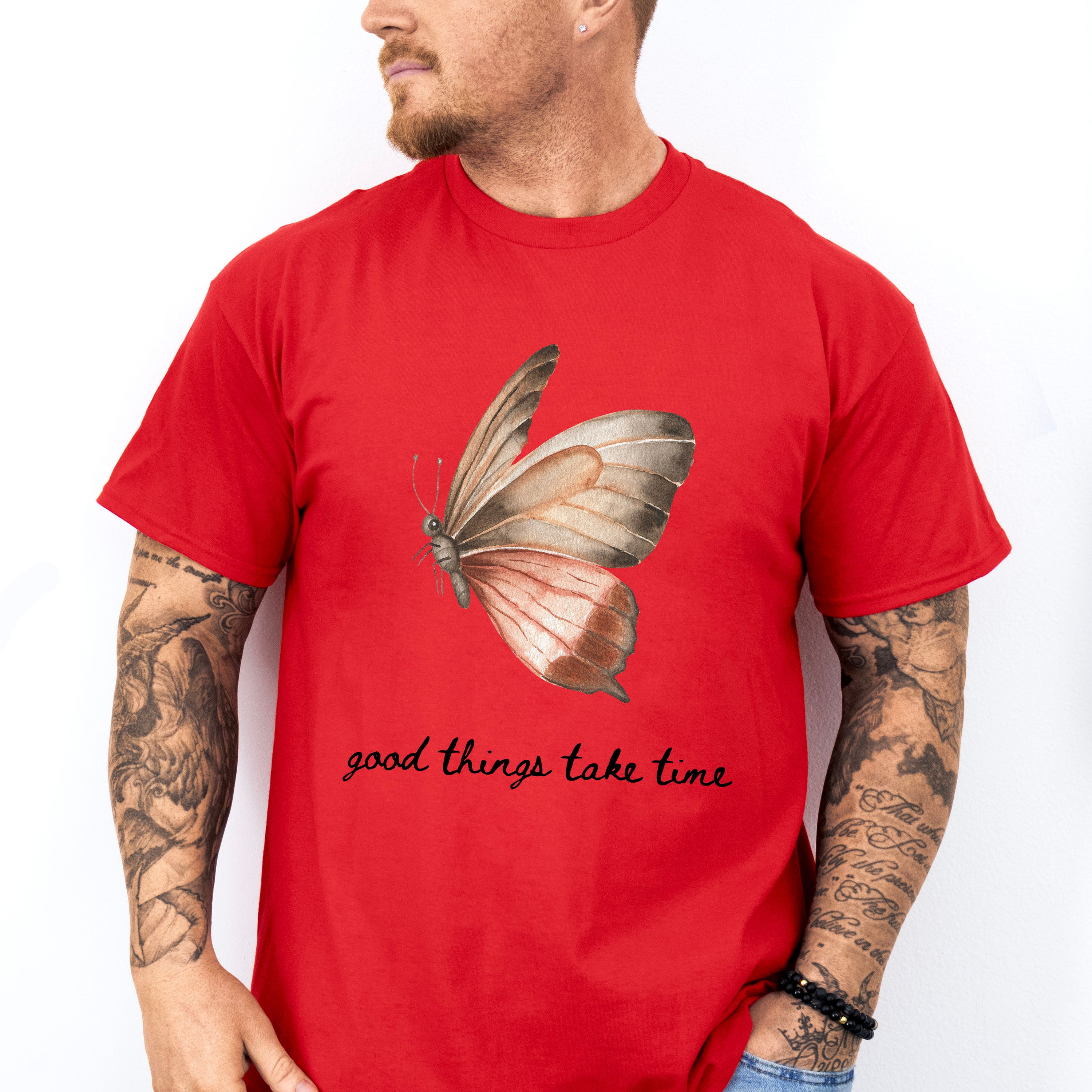 Good Thing Take Time Mental Health Theme Unisex Crewneck T-Shirt Sweatshirt Hoodie