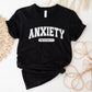 Anxiety University Mental Health Theme Unisex Crewneck T-Shirt Sweatshirt Hoodie