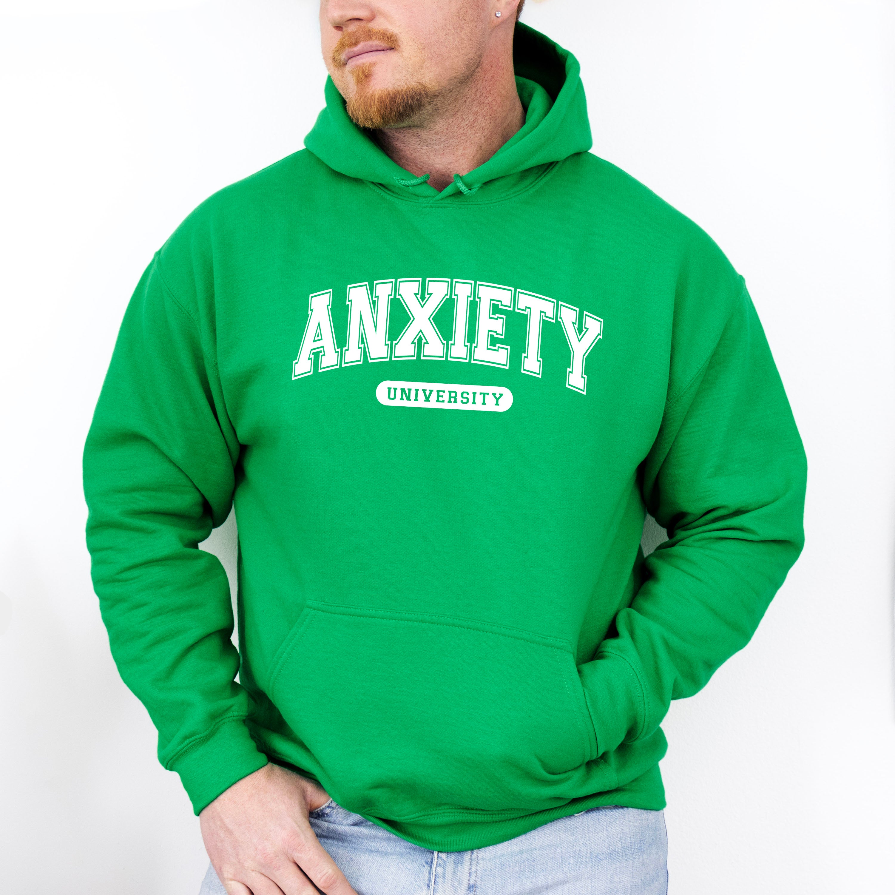 Anxiety University Mental Health Theme Unisex Crewneck T-Shirt Sweatshirt Hoodie
