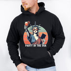 Statue Of Liberty Holding Drink 4Th Of July Unisex Crewneck T-Shirt Sweatshirt Hoodie