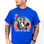 Statue Of Liberty Holding Drink 4Th Of July Unisex Crewneck T-Shirt Sweatshirt Hoodie