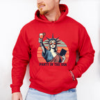 Statue Of Liberty Holding Drink 4Th Of July Unisex Crewneck T-Shirt Sweatshirt Hoodie