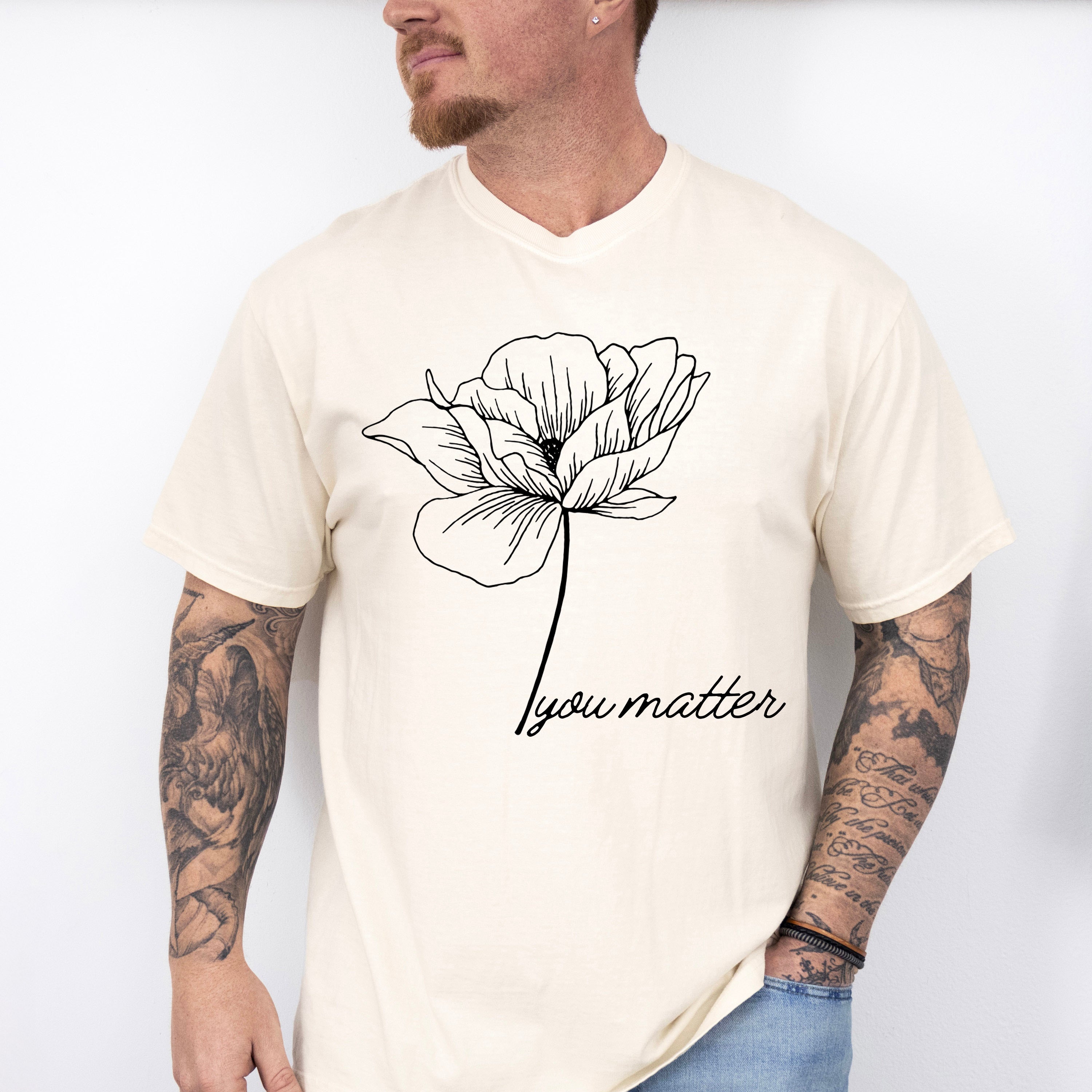 You Matter Mental Health Theme Unisex Crewneck T-Shirt Sweatshirt Hoodie