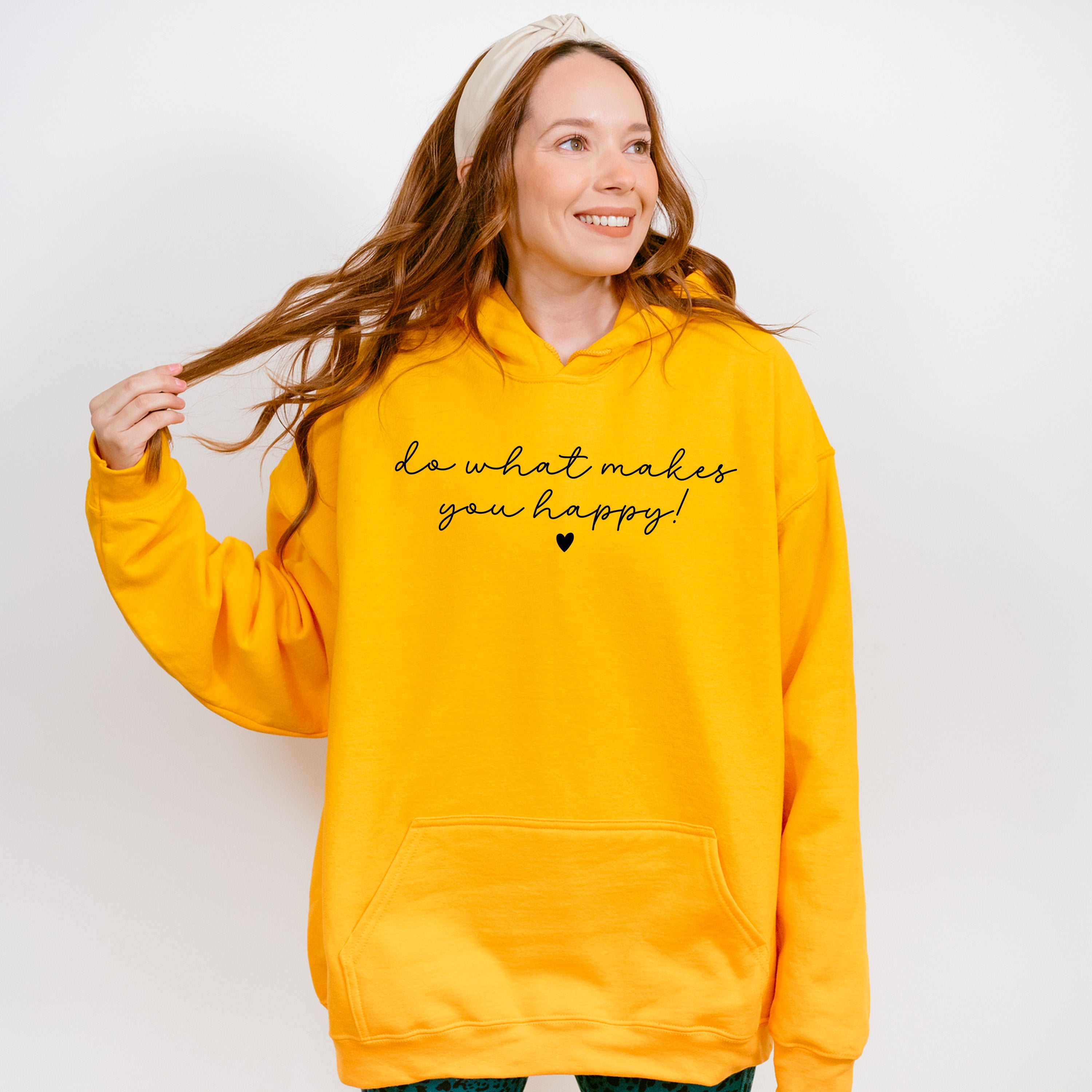 Do What Makes You Happy Mental Health Theme Unisex Crewneck T-Shirt Sweatshirt Hoodie