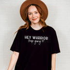 Hey Warrior! Mental Health Theme Unisex Crewneck T-Shirt Sweatshirt Hoodie
