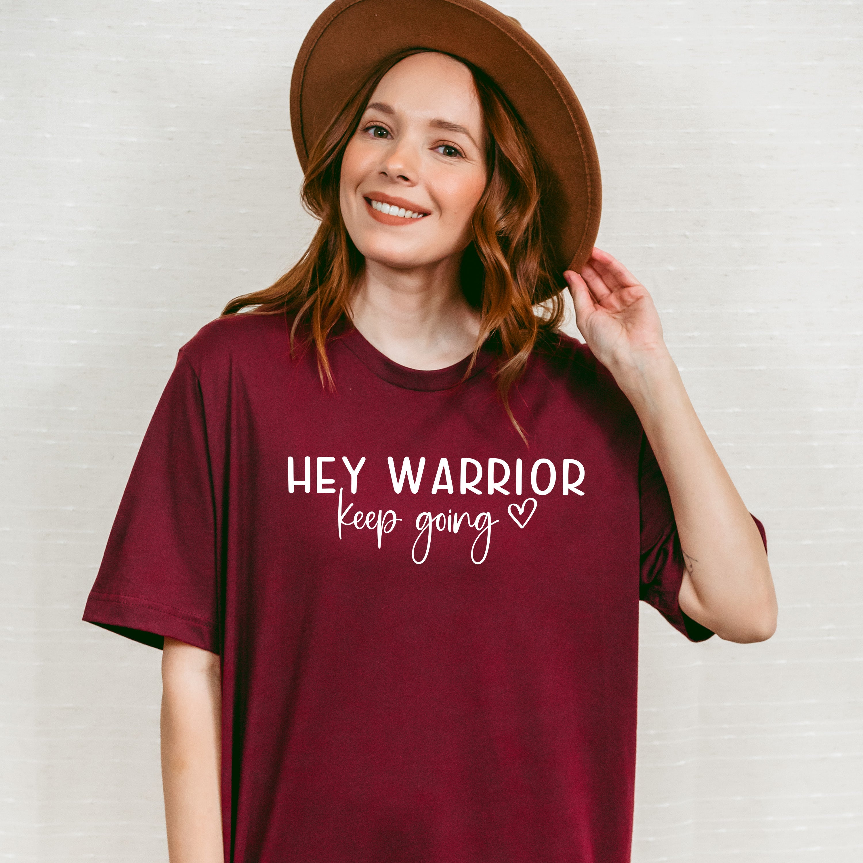Hey Warrior! Mental Health Theme Unisex Crewneck T-Shirt Sweatshirt Hoodie