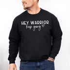 Hey Warrior! Mental Health Theme Unisex Crewneck T-Shirt Sweatshirt Hoodie