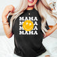 MAMA Yellow Smiley Mother's Day Theme Unisex Crewneck T-Shirt Sweatshirt Hoodie