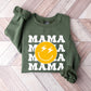 MAMA Yellow Smiley Mother's Day Theme Unisex Crewneck T-Shirt Sweatshirt Hoodie