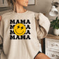 MAMA Yellow Smiley Mother's Day Theme Unisex Crewneck T-Shirt Sweatshirt Hoodie