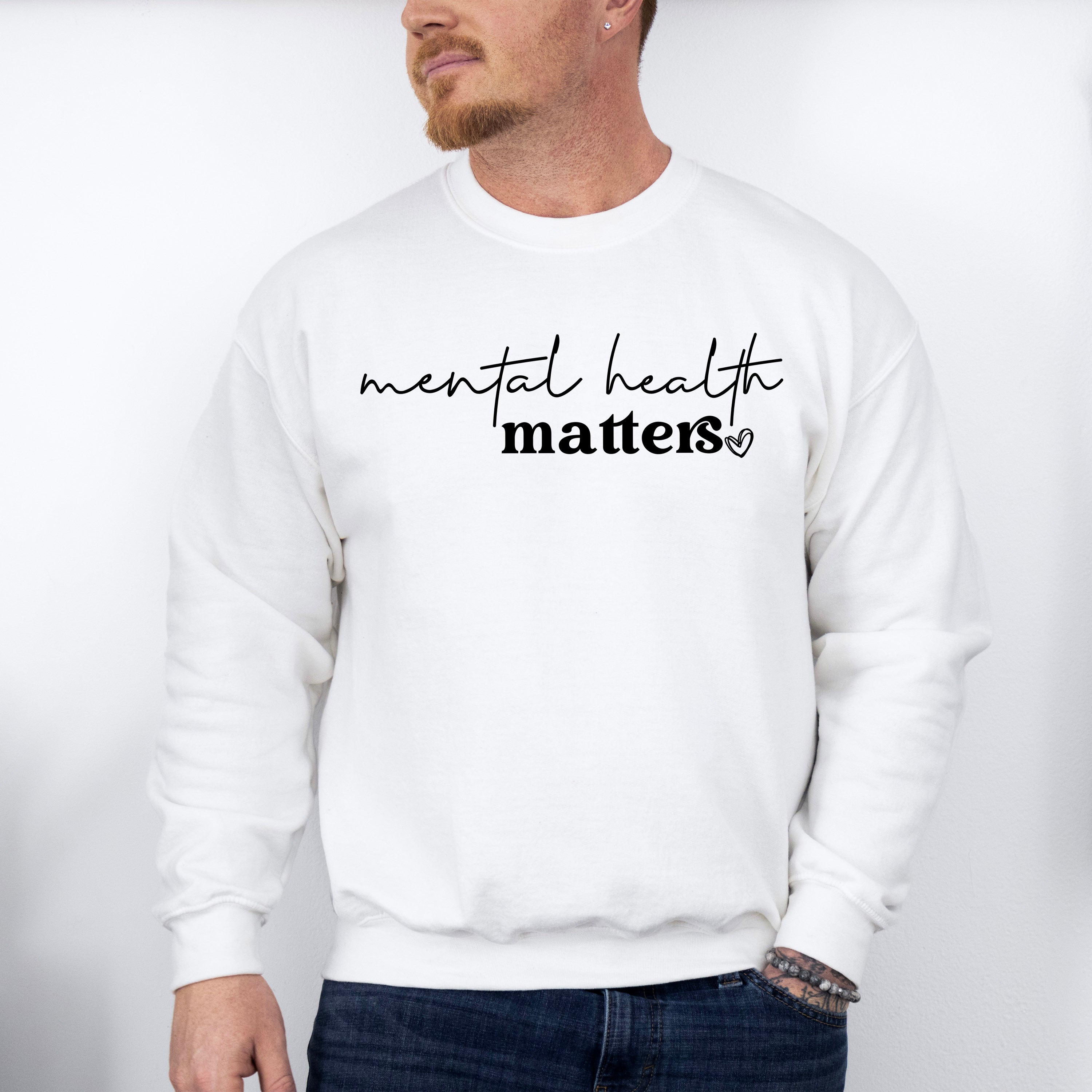 Mental Health Matters Mental Health Theme Unisex Crewneck T-Shirt Sweatshirt Hoodie